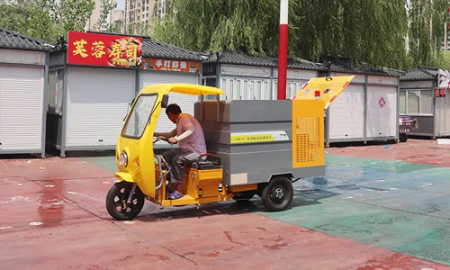 三輪高壓清洗車街道清潔效率高，效果好